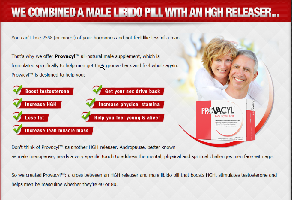 Provacyl natural male supplement testosterone hgh releaser