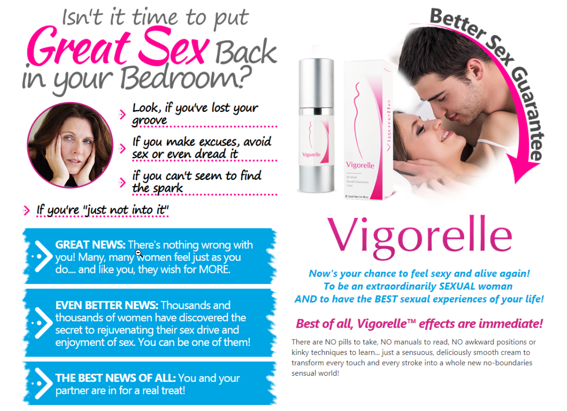 Vigorelle website immediate effects sexual enhancement for females